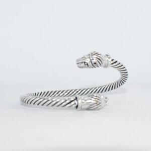 Lion Heads Wire Cable Unisex Cuff