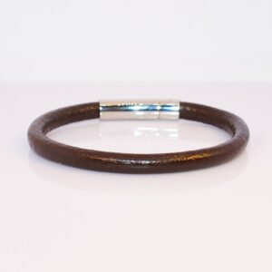 Thin Brown Leather Bracelet